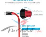 Powerline USB A to Micro USB Braided cable